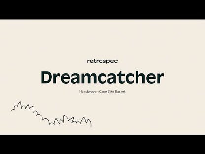 Dreamcatcher Handwoven Cane Bike Basket | Retrospec