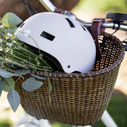 Dreamcatcher Handwoven Cane Bike Basket | Retrospec