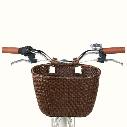 Dreamcatcher Handwoven Cane Bike Basket | Retrospec