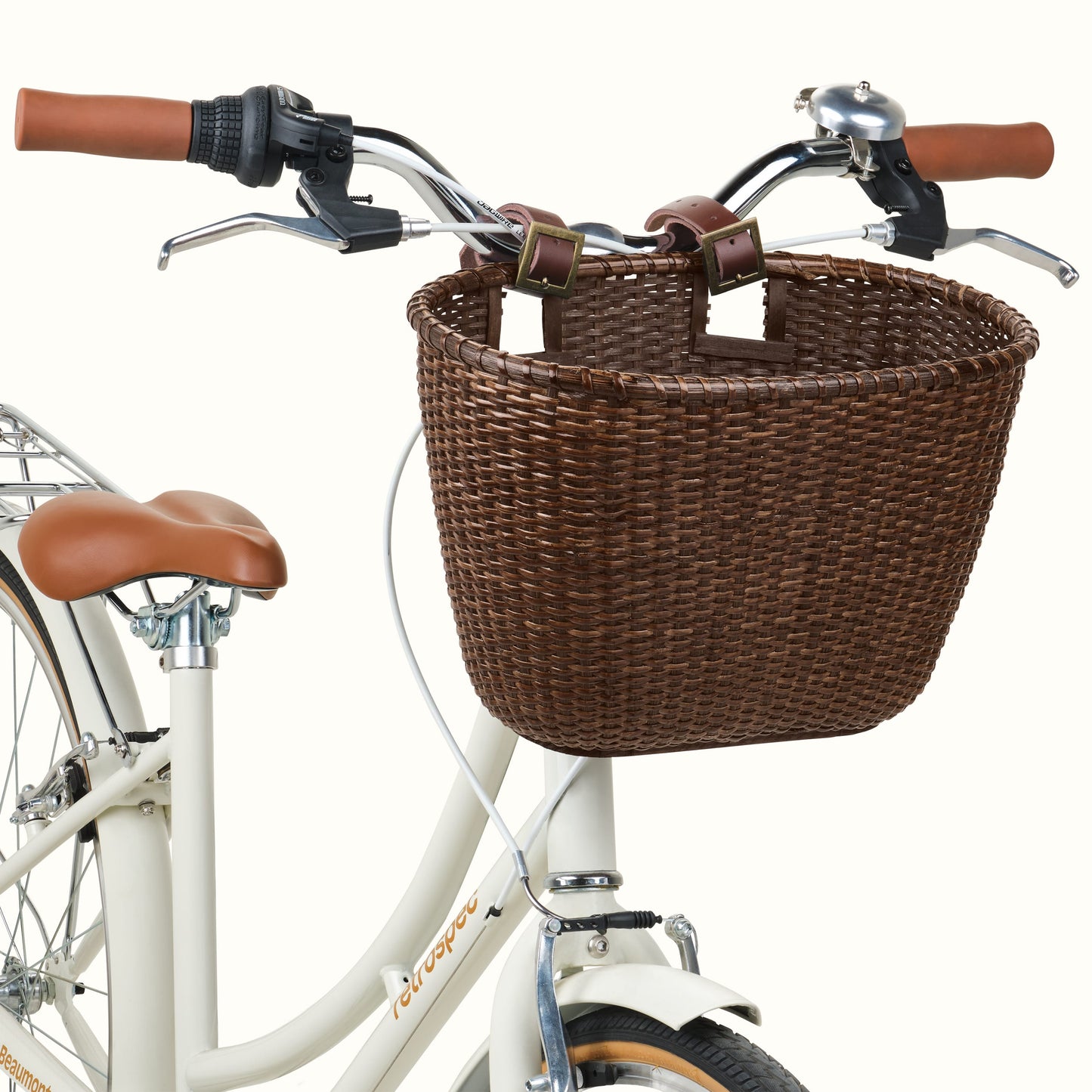 Dreamcatcher Handwoven Cane Bike Basket | Retrospec