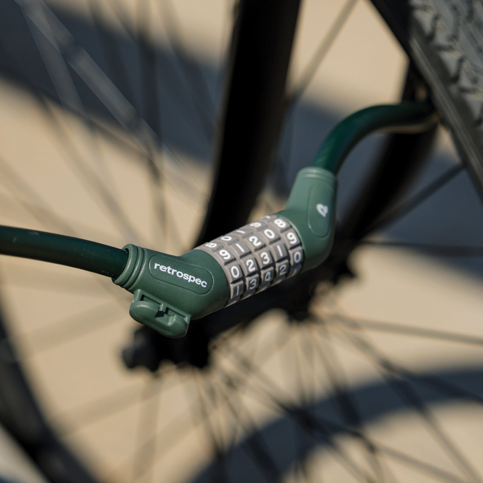 Grizzly Plus Integrated Combo Cable Bike Lock - 12mm | Retrospec