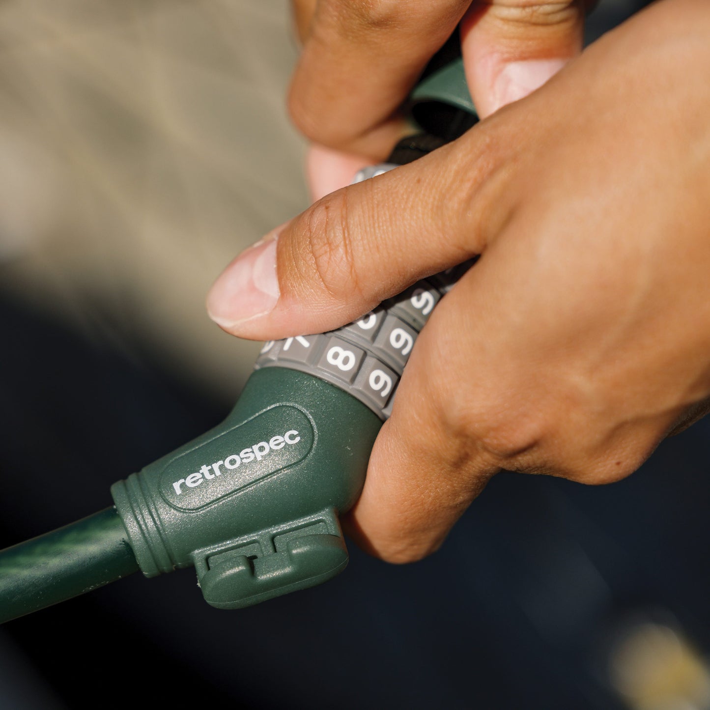 Grizzly Plus Integrated Combo Cable Bike Lock - 12mm | Retrospec