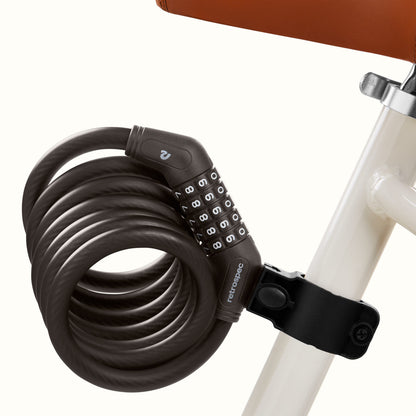 Grizzly Plus Integrated Combo Cable Bike Lock - 12mm | Retrospec