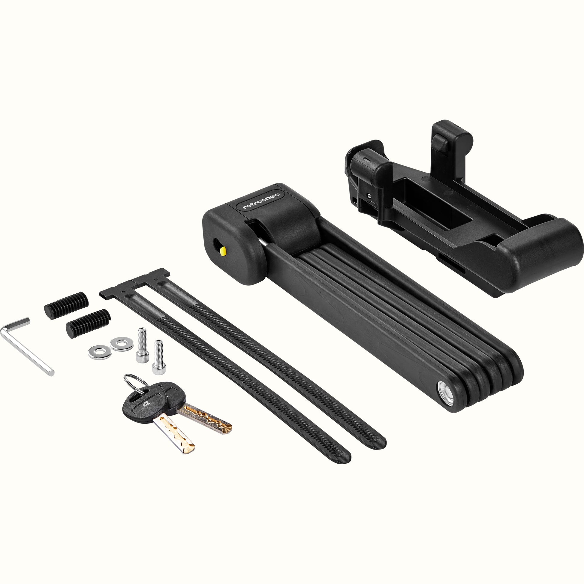 Fortitude Folding Bike Lock With Carrier - 5mm | Retrospec