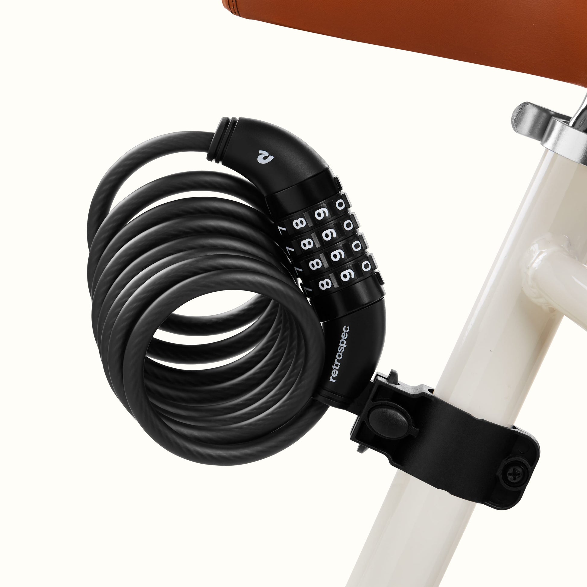 Grizzly Integrated Combo Cable Bike Lock - 8mm | Retrospec