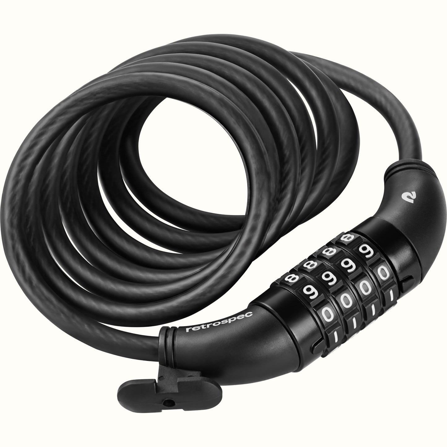 Grizzly Integrated Combo Cable Bike Lock - 8mm | Retrospec