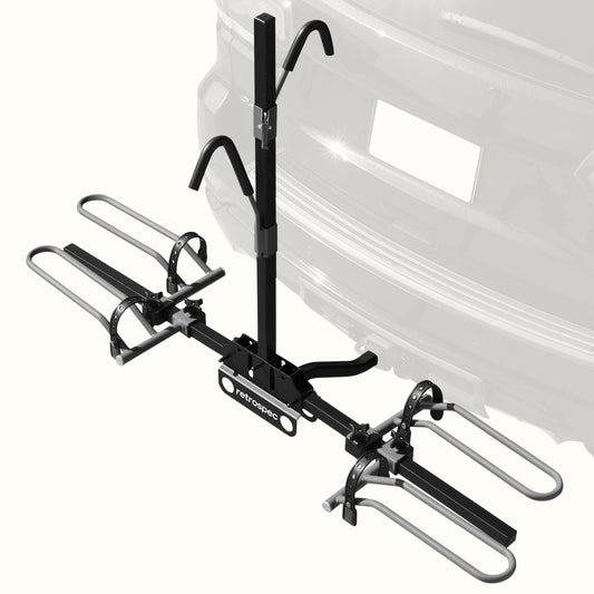 Lenox Tray Hitch Mount Car Bike Rack (2 Bikes) | Retrospec