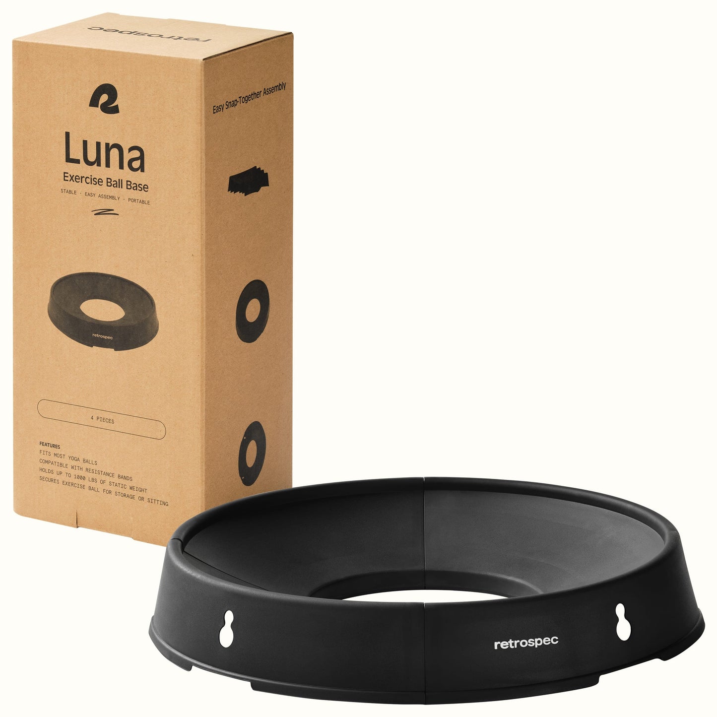 Luna Exercise Ball Base | Retrospec