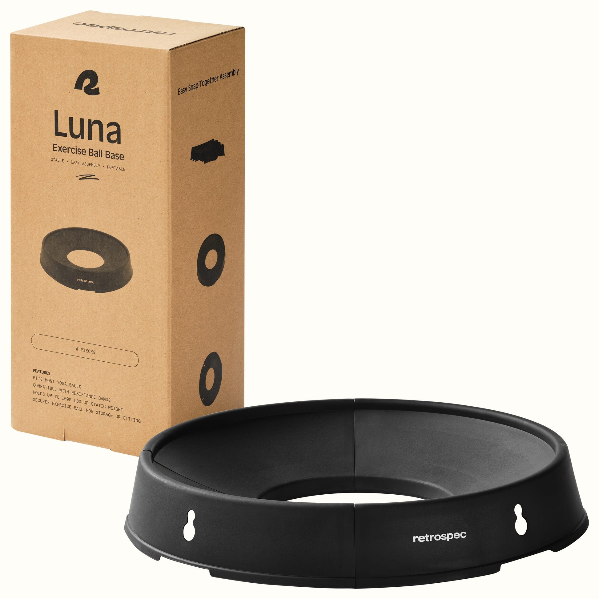 Luna Exercise Ball Base | Retrospec